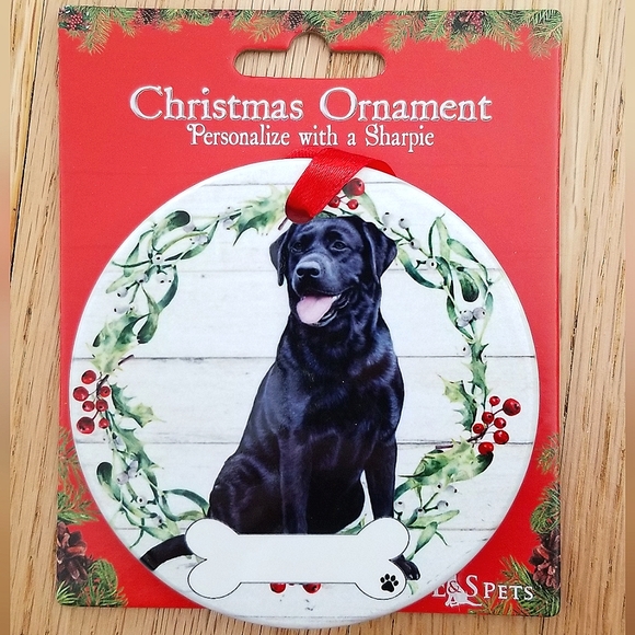 ⭐3 for $15⭐ Black Labrador Christmas ornament - Picture 1 of 1